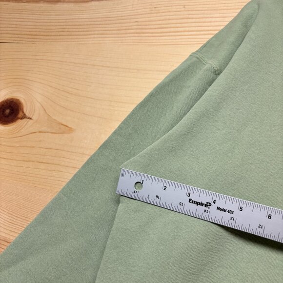 Vintage Pepe Jeans London Sweatshirt M/L Green Crewneck Pullover USA Made - Picture 7 of 13